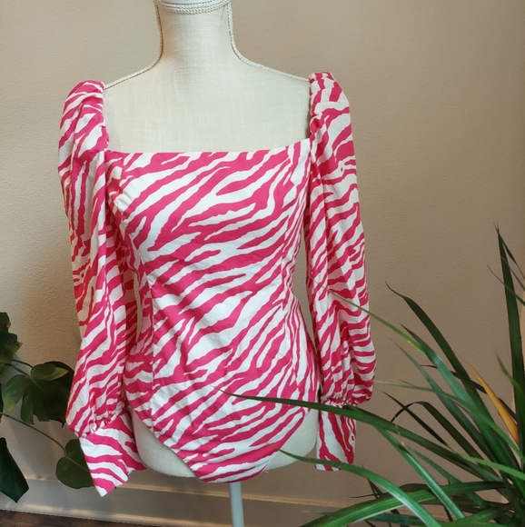 Zara ANIMAL PRINT BODYSUIT size M - Picture 13 of 15